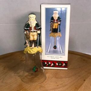 Vintage Novelino 1992 Victorian Santa Bell Christmas
